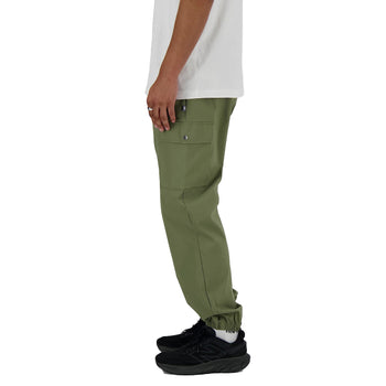 Pantalone cargo New Balance in twill elasticizzato di cotone e nylon - 3