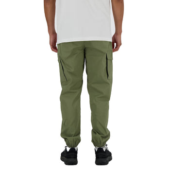 Pantalone cargo New Balance in twill elasticizzato di cotone e nylon - 4