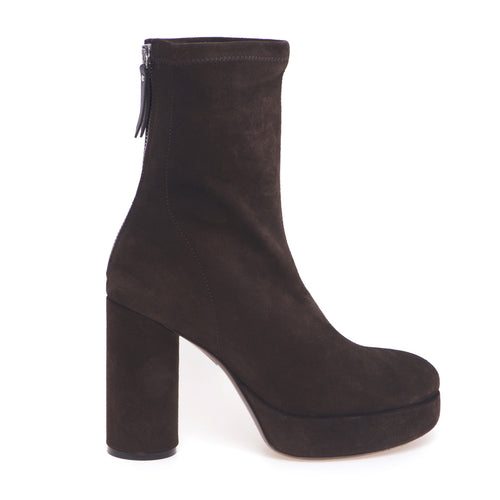 Vic Matiè ankle boot in suede with 135 mm heel and stretch upper