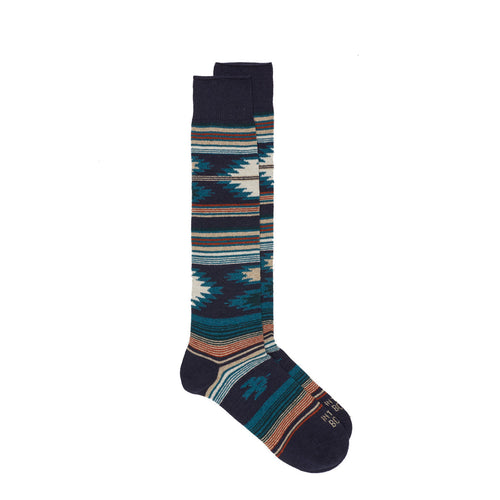 In The Box long socks in cashmere with Navajo pattern