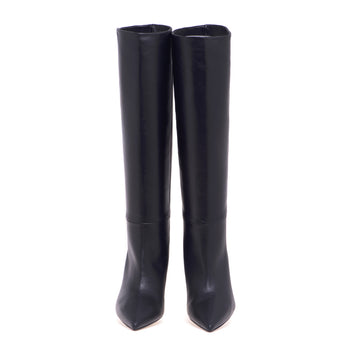 Anna F. leather tube boot with 70 mm heel - 5