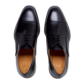 Fabi opaque leather lace-up shoes with toe cap - 5