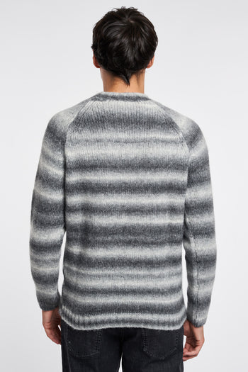 Daniele Fiesoli crew-neck sweater in alpaca with striped pattern - 5