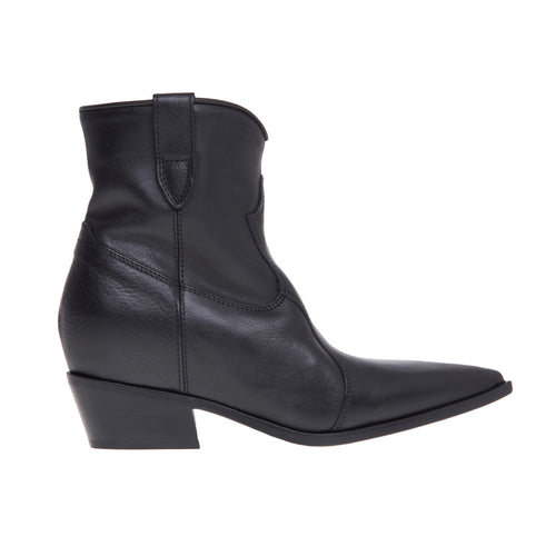Le Marè Texan ankle boot with internal wedge and 3 cm heel