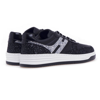 Hogan Basket H630 sneaker in leather and glitter - 3