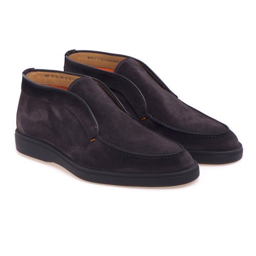 Santoni ankle boots in suede without laces - 2