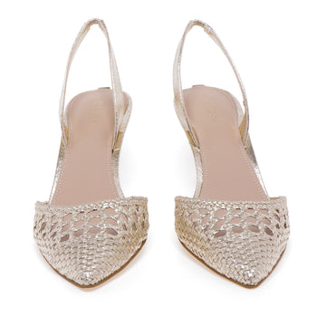 Guess closed toe sandal with woven imitation leather upper - 5