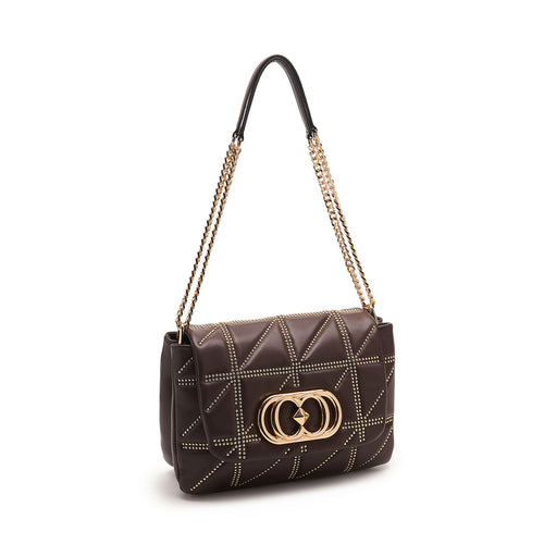 La Carrie shoulder bag in quilted nappa with micro studs - 2