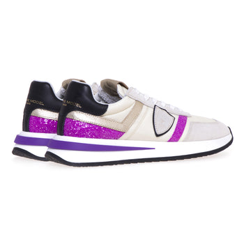 Philippe Model Tropez 2.1 sneaker in suede and fabric - 3