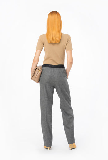 Pinko Prince of Wales trousers with elastic waist - 5