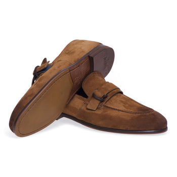 Fabi suede moccasin with horsebit - 4