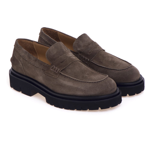 Anna F. moccasin in suede with rubber sole - 2