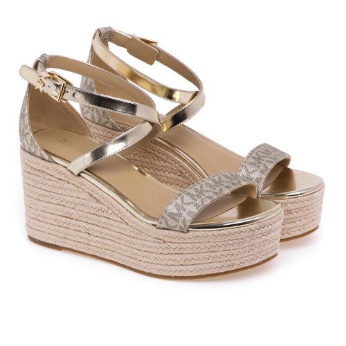 Michael Kors Serena Wedge sandal in leather and rope - 2