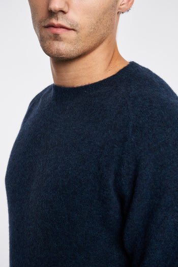 Daniele Fiesoli crew-neck sweater in wool and nylon with raglan sleeves - 6