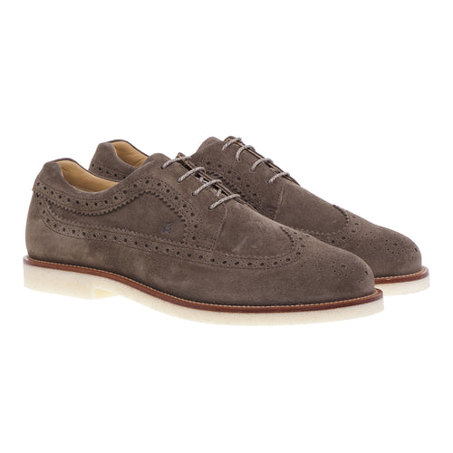 English Hogan style lace-up with light crepe sole and contrasting welt - 2