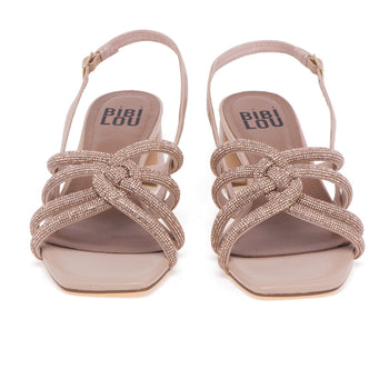 Bibi Lou sandal in eco-leather with rhinestones and 50 mm heel - 5