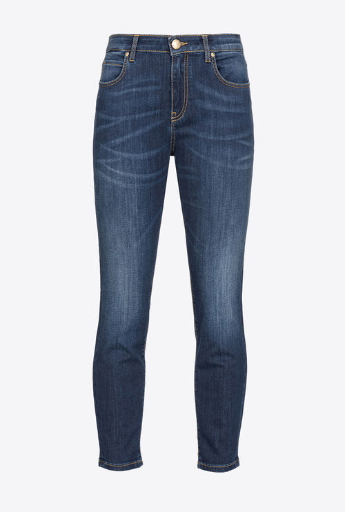 Jeans skinny Pinko in denim stretch con ricamo - 2