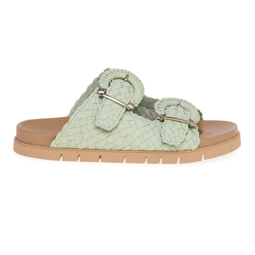 Pons Quintana slipper in woven leather with double band