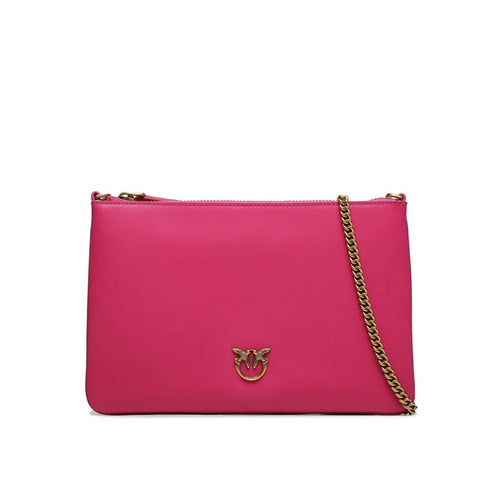 Pinko classic flat love bag simply shoulder bag in leather