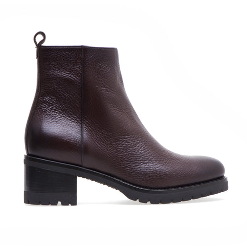 Santoni leather ankle boot with 60 mm heel