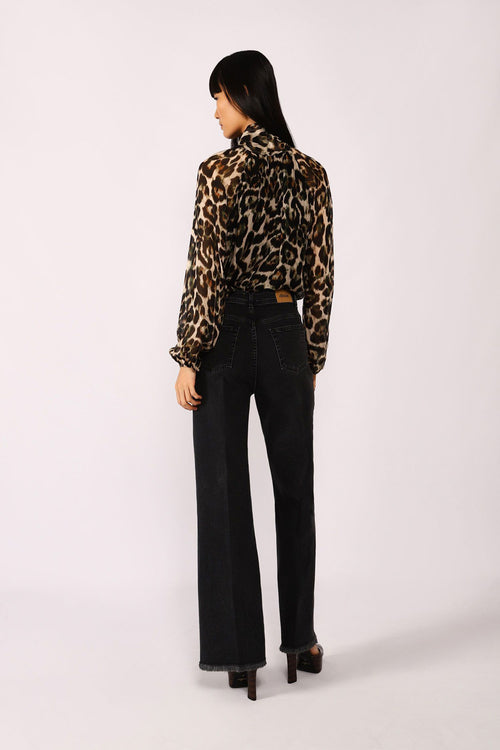 Dixie demin trousers with raw Size hems - 2
