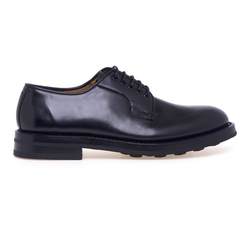 Fabi lace-up shoes in leather with rubber sole - 1