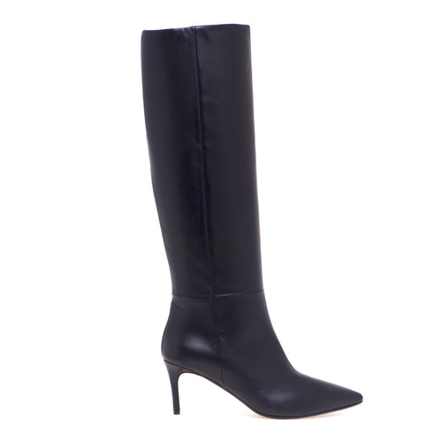 Anna F. leather tube boot with 70 mm heel - 1