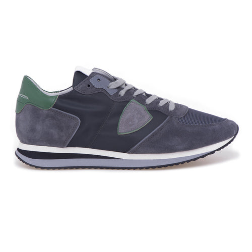Philippe Model Trpx sneaker in suede and fabric