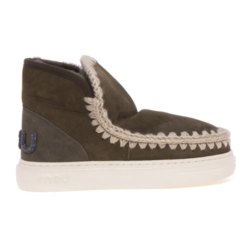 Mou Eskimo Sneaker Bold ankle boot with glitter logo