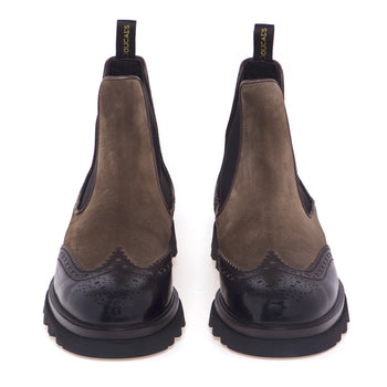 Doucal's Chelsea boot in brushed leather and suede - 5