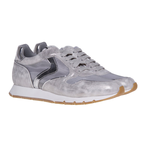 Voile Blanche running sneaker in suede and fabric - 2