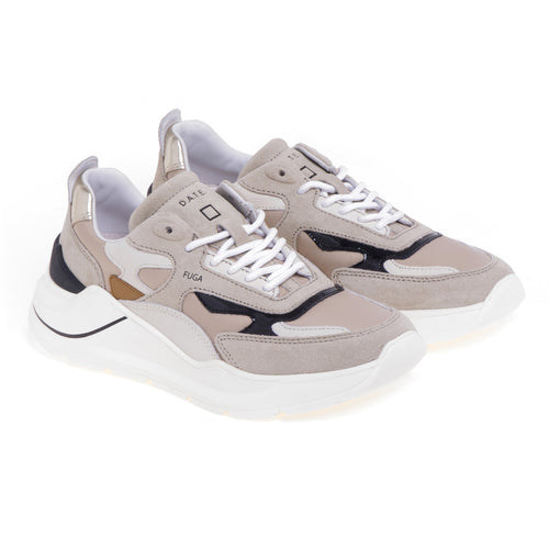 DATE Fuga sneaker in suede and fabric - 2