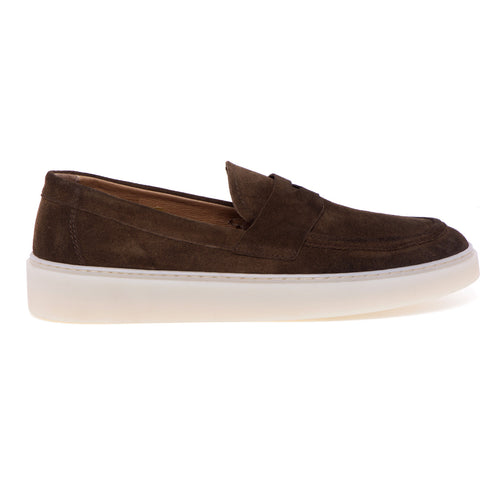 Pawelk's moccasin in suede with rubber sole