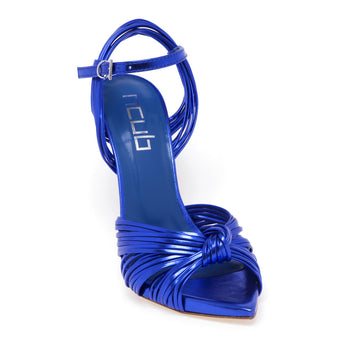 NCUB sandal in laminated leather with knotted mignon and 120 mm heel - 4