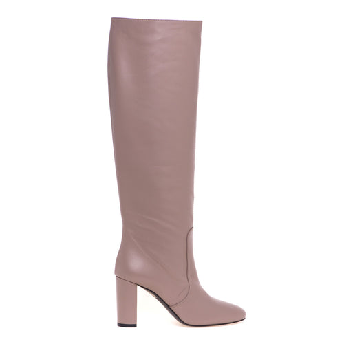 Via Roma 15 leather boot with heel - 1