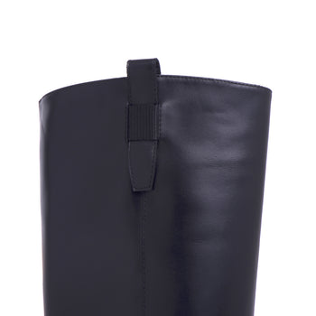 Via Roma 15 leather boot with internal wedge and zip - 4