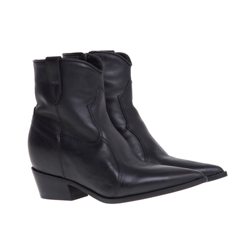 Le Marè Texan ankle boot with internal wedge and 3 cm heel - 2