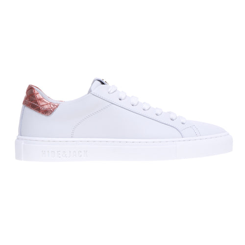 Hide &amp; Jack leather sneaker with laminated coconut heel tab