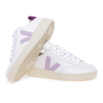 Veja V-12 sneaker in leather and suede - 4