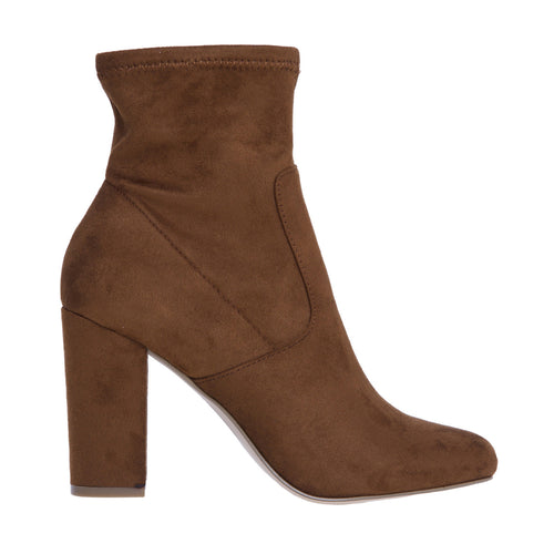 Steve Madden ankle boot in stretch suede with 100 mm heel