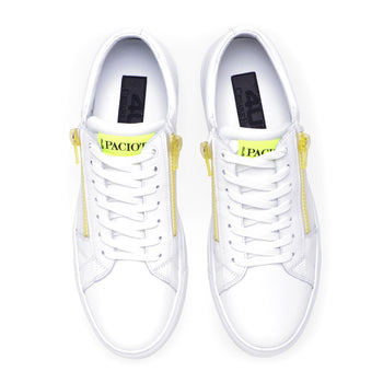 Paciotti 4US-Sneaker aus Leder mit fluoreszierendem Reißverschluss - 5