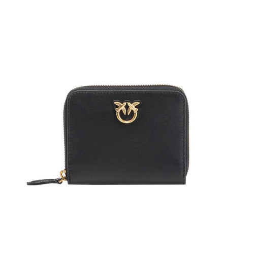Pinko small zip around wallet in leather - 1