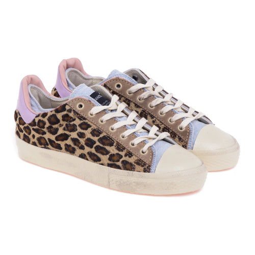 Hidnander "Starless Low" sneaker in spotted ponyskin and canvas - 2