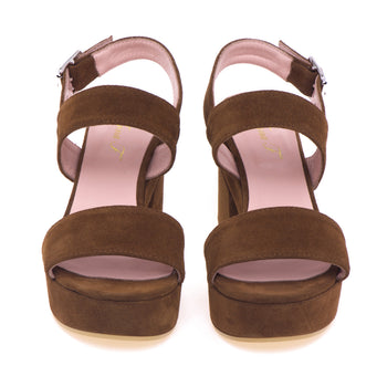 Anna F. suede sandal with platform - 5
