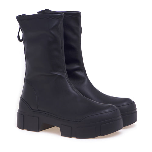 Vic Matiè ankle boot in stretch eco-leather with zip - 2