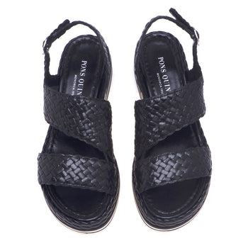 Pons Quintana double band sandal in woven leather - 5