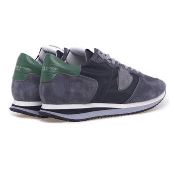 Philippe Model Trpx sneaker in suede and fabric - 3