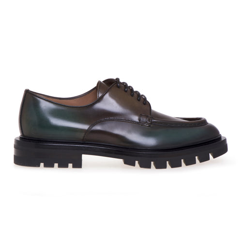 Santoni lace-up shoes in aged leather - 1