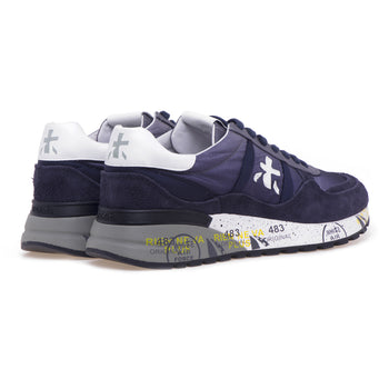 Premiata Landeck sneaker in suede and shaded fabric - 3
