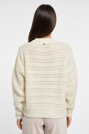 Pinko sweater in alpaca and wool with love birds logo - 7